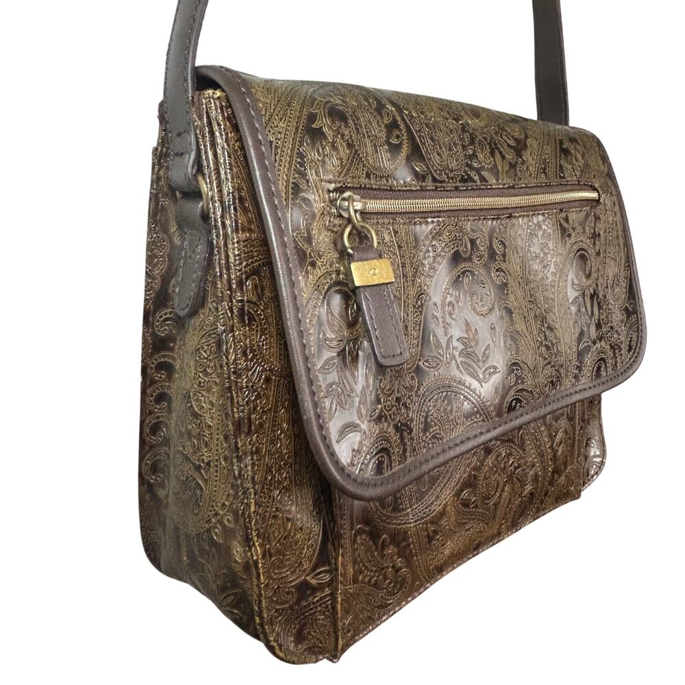 Relic Brown and Gold Shoulder Bag